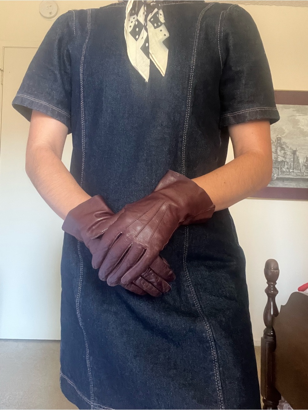 Brown Leather Women’s Gloves🍂
